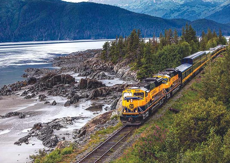 Coastal Classic Train - Alaska Railroad Alaska Railroad Coastal Classic train heading toward Seward